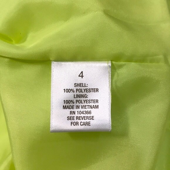 Mixt by Heidi Weisel Women’s Yellow Green Textured Fit & Flare Midi Dress Size 4 - Picture 7 of 9